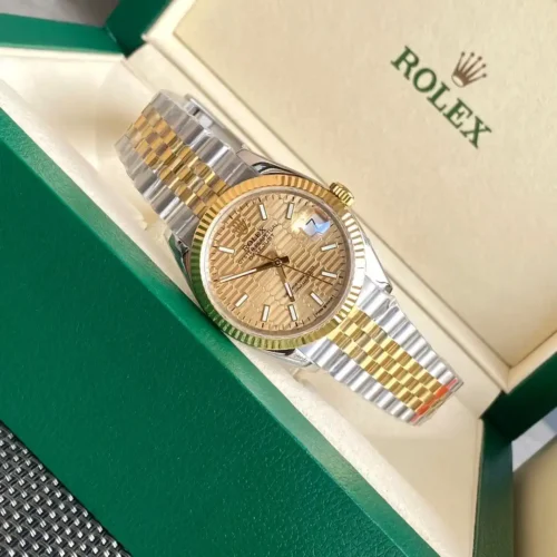 Rolex Datejust 36mm - Gold Wave Dial