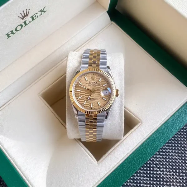 Rolex Datejust 36mm - Gold Wave Dial