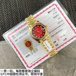 Rolex Lady-Datejust 31mm - Smoky Red